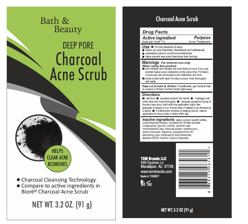 BATH & BEAUTY  CHARCOAL  ACNE SCRUB