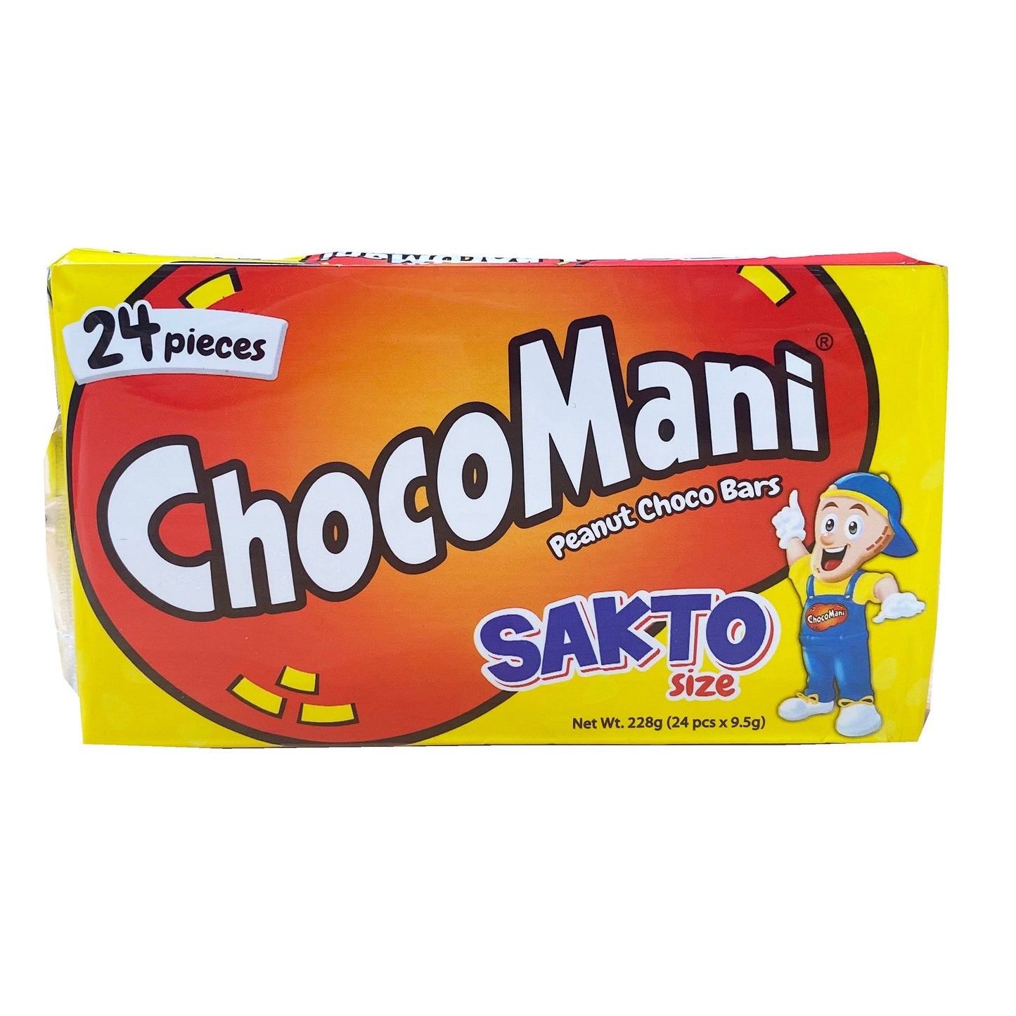 CHOCO MANI SAKTO  PEANUT CHOCOLATE BAR 228G