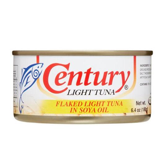 CENTURY TUNA FLAKES IN SOYA OIL 6.4 OZ