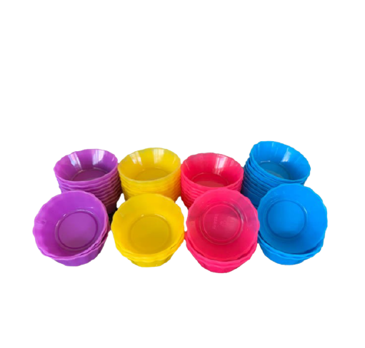 12 PCS MEDIUM PUTO MOLDER PLASTIC  CRESCENT SHAPE