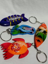 Load image into Gallery viewer, PHILIPPINES BLUE FISH WOODEN KEYCHAIN 1PC

