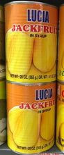 Load image into Gallery viewer, LUCIA YELLOW JACKFRUIT IN SYRUP 20 OZ
