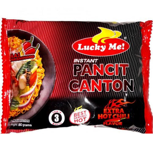 LUCKY ME PANCIT CANTON EXTRA HOT CHILI 72 PACK (1BOX)(WHOLESALE)