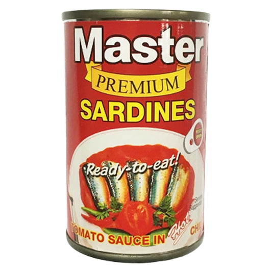 MASTER SARDINES PREMIUM TOMATO SAUCE IN CHILI RED SMALL