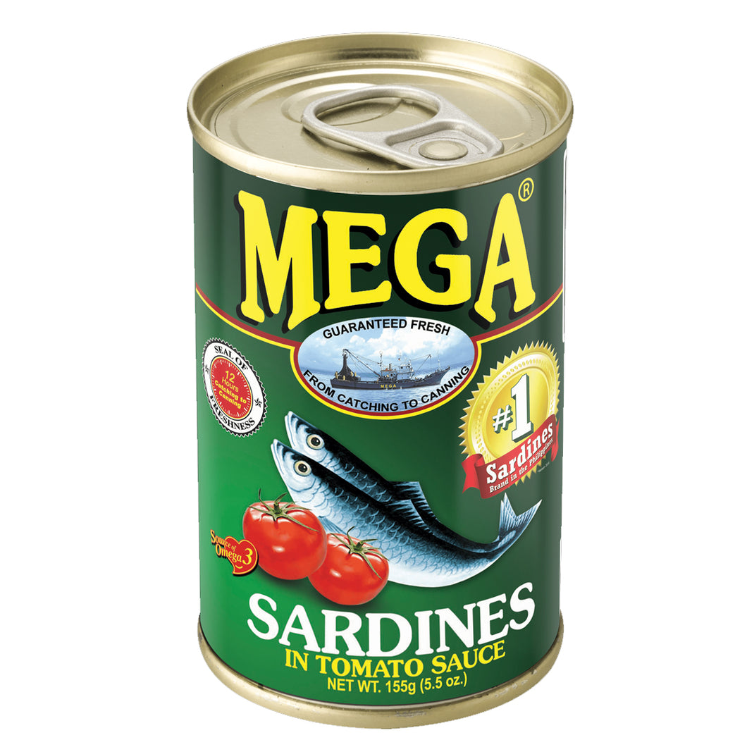 MEGA SARDINES IN TOMATO SAUCE 155g