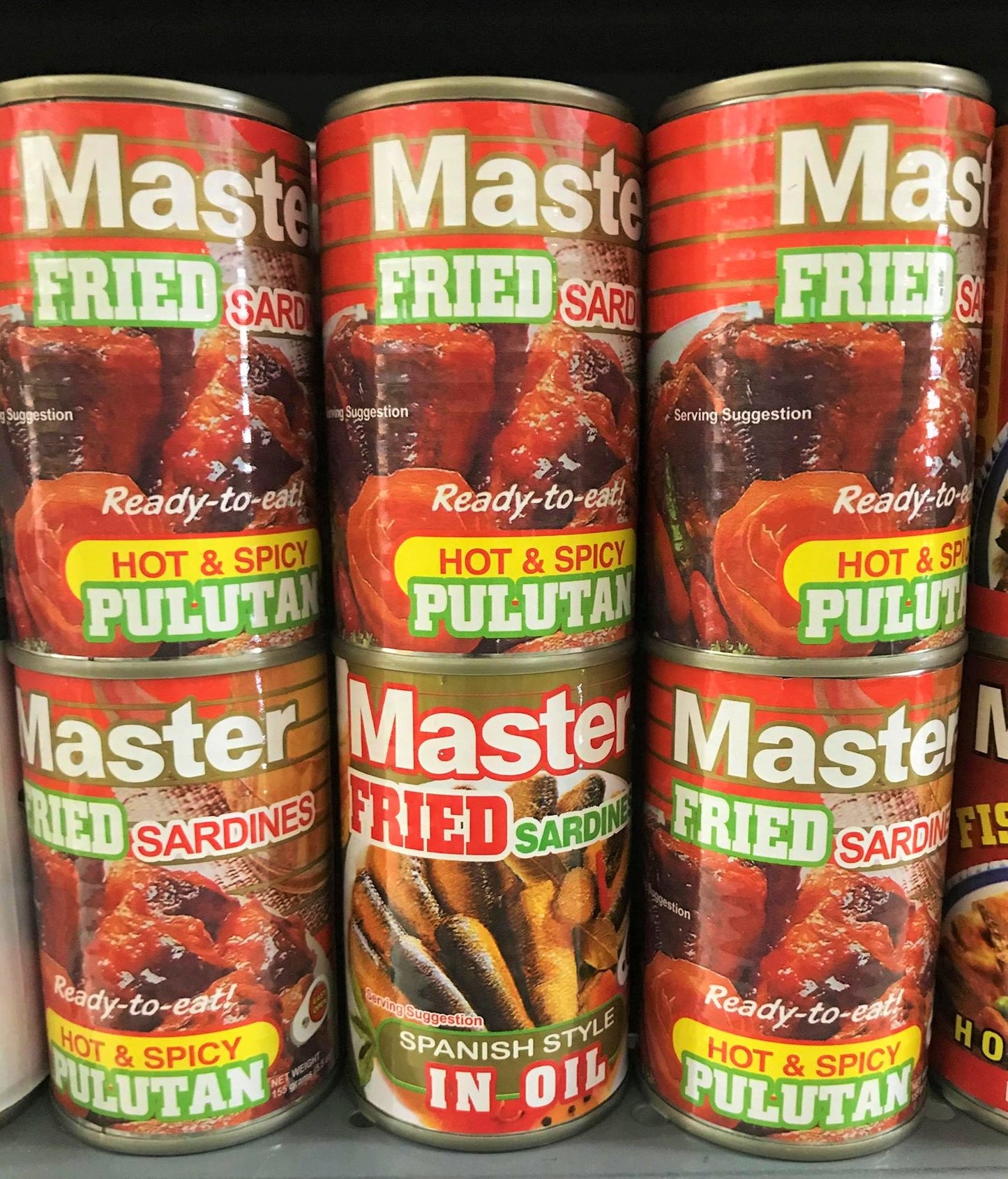 MASTER FRIED SARDINES HOT & SPICY 155 GRAMS