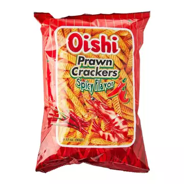 OISHI PRAWN CRACKERS SPICY  90 GM