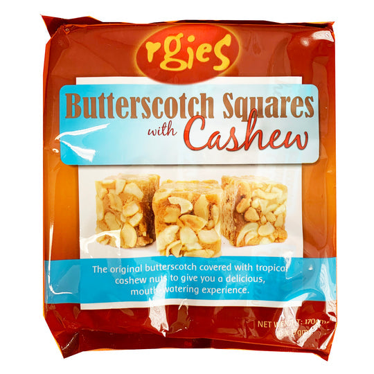 RGIES BUTTERSCOTCH WITH CASHEW NUTS