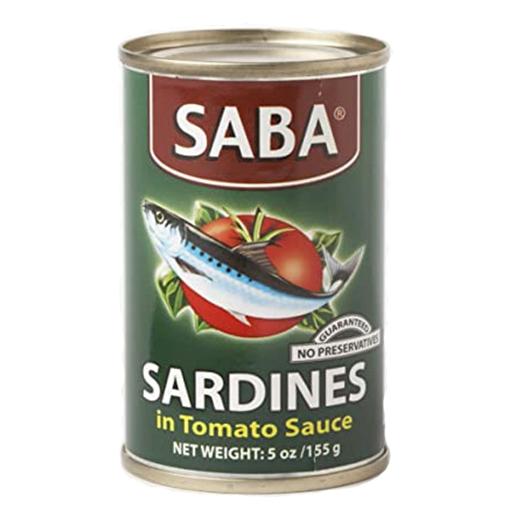 SABA SARDINES IN TOMATO SAUCE GRN 155 GR