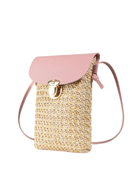 SLING ABACA BAG PINK