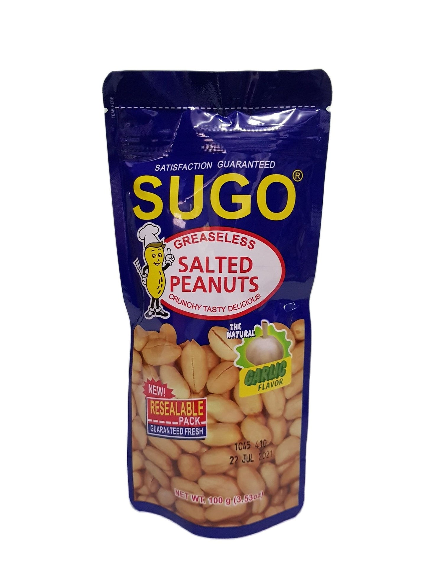 SUGO PEANUTS GREASELESS GARLIC 100G