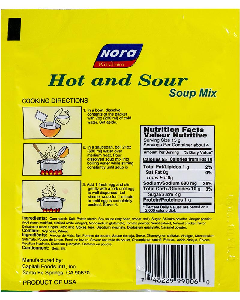 NORA HOT & SOUR SOUP MIX 60 GR