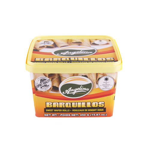 ANGELINA SWEET WAFER ROLL TUB BARQUILLOS 16 OZ