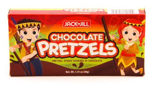 JACK & JILL CHOCO PRETZELS 40 GM