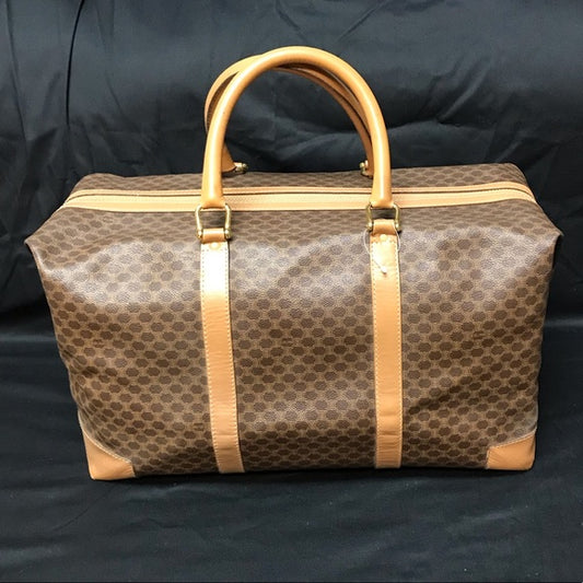 CELINE MACADAM BOSTON DUFFLE TRAVEL BAG VGC