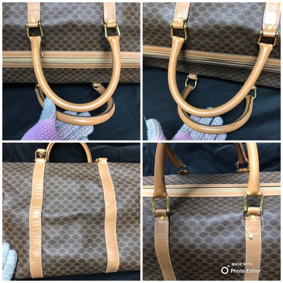 CELINE MACADAM BOSTON DUFFLE TRAVEL BAG VGC