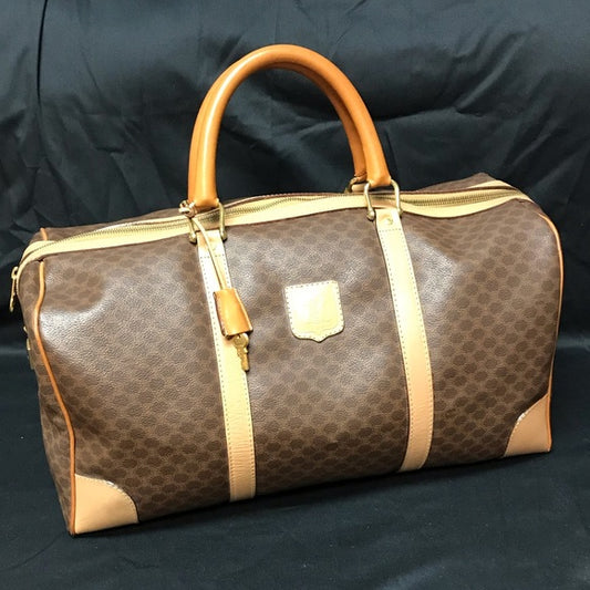 CELINE MACADAM BOSTON TRAVEL SZ 45 BAG LOCK KEY