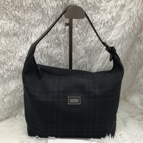 BURBERRY VINTAGE HAND/TOTE BAG DARK NAVY