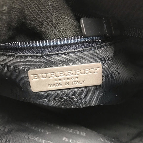 BURBERRY VINTAGE HAND/TOTE BAG DARK NAVY