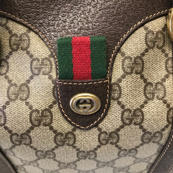 GUCCI MONO BOSTON VINTAGE SHERRY LINE BAG