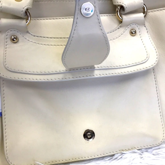 100% AUTHENTIC Celine Boogie White deals Pebbled Leather Vintage Bag