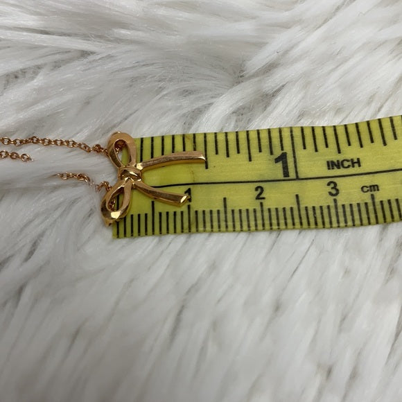 Tiffany & Co 18K Gold Bow Chain Necklace