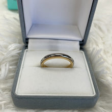 Load image into Gallery viewer, TIFFANY &amp; Co. Platinum/Gold CLASSIC Milgrain Band Size US 8
