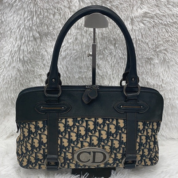 Christian Dior CD LOGO Trotter Hand/Shoulder Bag Vintage VGC