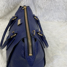 Load image into Gallery viewer, BURBERRY BLUE GRAINE LEATHER TWO WAY BAG (FREE SHIPPING)

