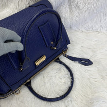 Load image into Gallery viewer, BURBERRY BLUE GRAINE LEATHER TWO WAY BAG (FREE SHIPPING)
