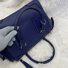 Load image into Gallery viewer, BURBERRY BLUE GRAINE LEATHER TWO WAY BAG (FREE SHIPPING)
