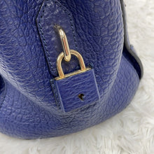 Load image into Gallery viewer, BURBERRY BLUE GRAINE LEATHER TWO WAY BAG (FREE SHIPPING)
