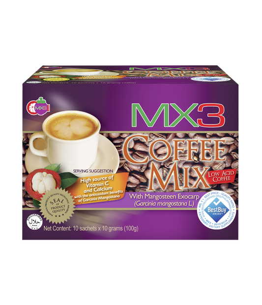 MX3 4 IN 1 COFFEE W/ MANGOSTEEN 100GM
