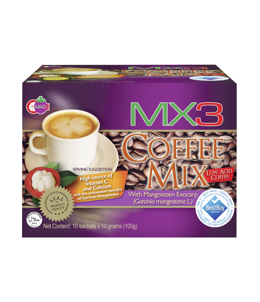 MX3 4 IN 1 COFFEE W/ MANGOSTEEN 100GM