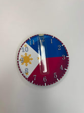 Load image into Gallery viewer, PHILIPPINE FLAG WALL CLOCK
