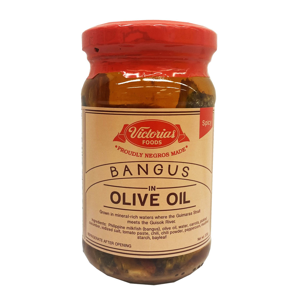 VICTORIA'S BANGUS IN OLIVE OIL 8 OZ